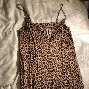 Cheetah spaghetti strapped dress